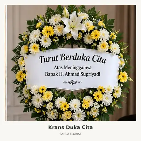 Krans Bunga Duka Pleret